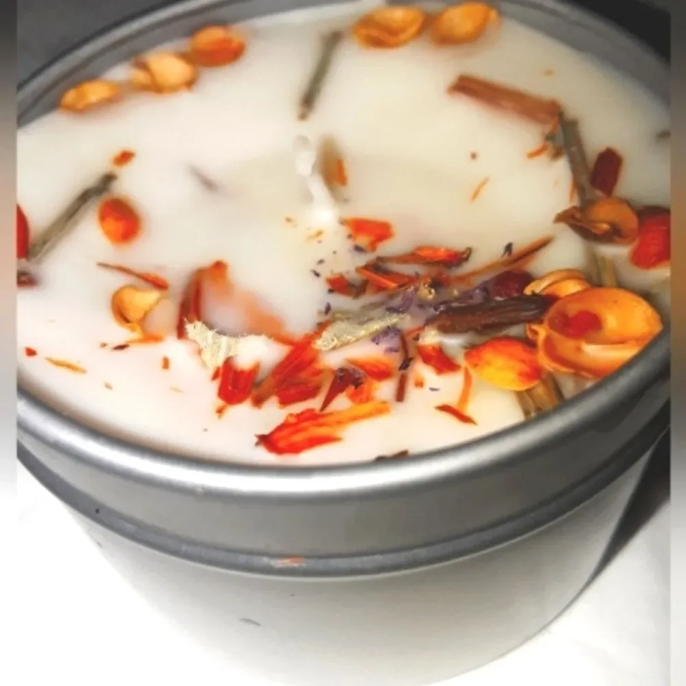 Hand crafted natural Lemongrass candle